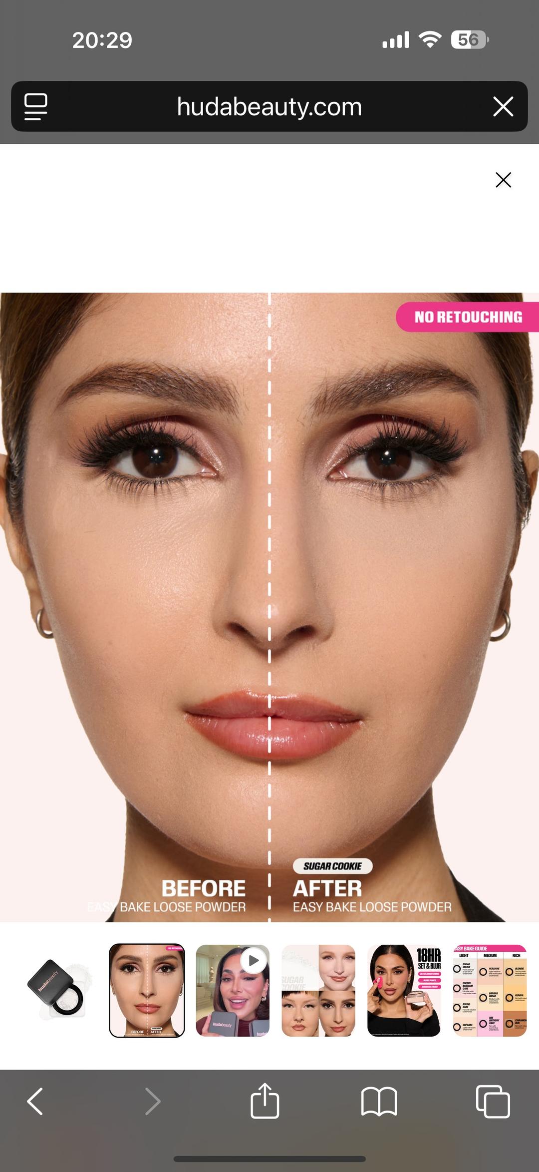 Huda Beauty EASY BAKE LOOSE BAKING & SETTING POWDER — фото 2