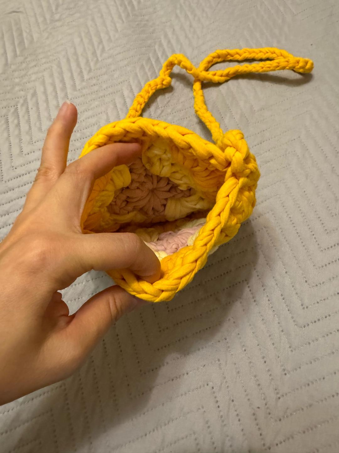Handmade (ручная работа) Вязаная сумка кроше — фото 2