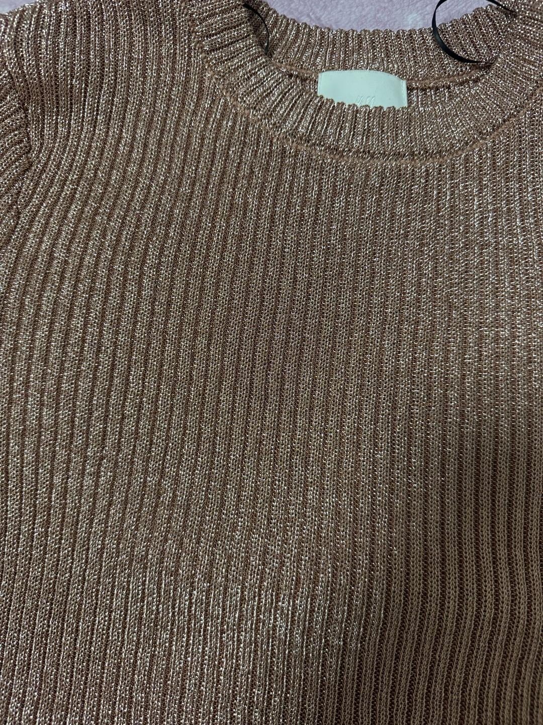 H&M Футболка блестящая розовая — фото 2