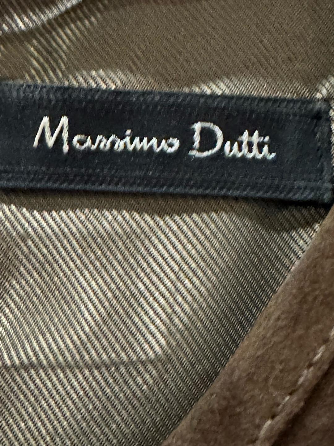 Massimo Dutti Платье из натуральной кожи. — фото 2