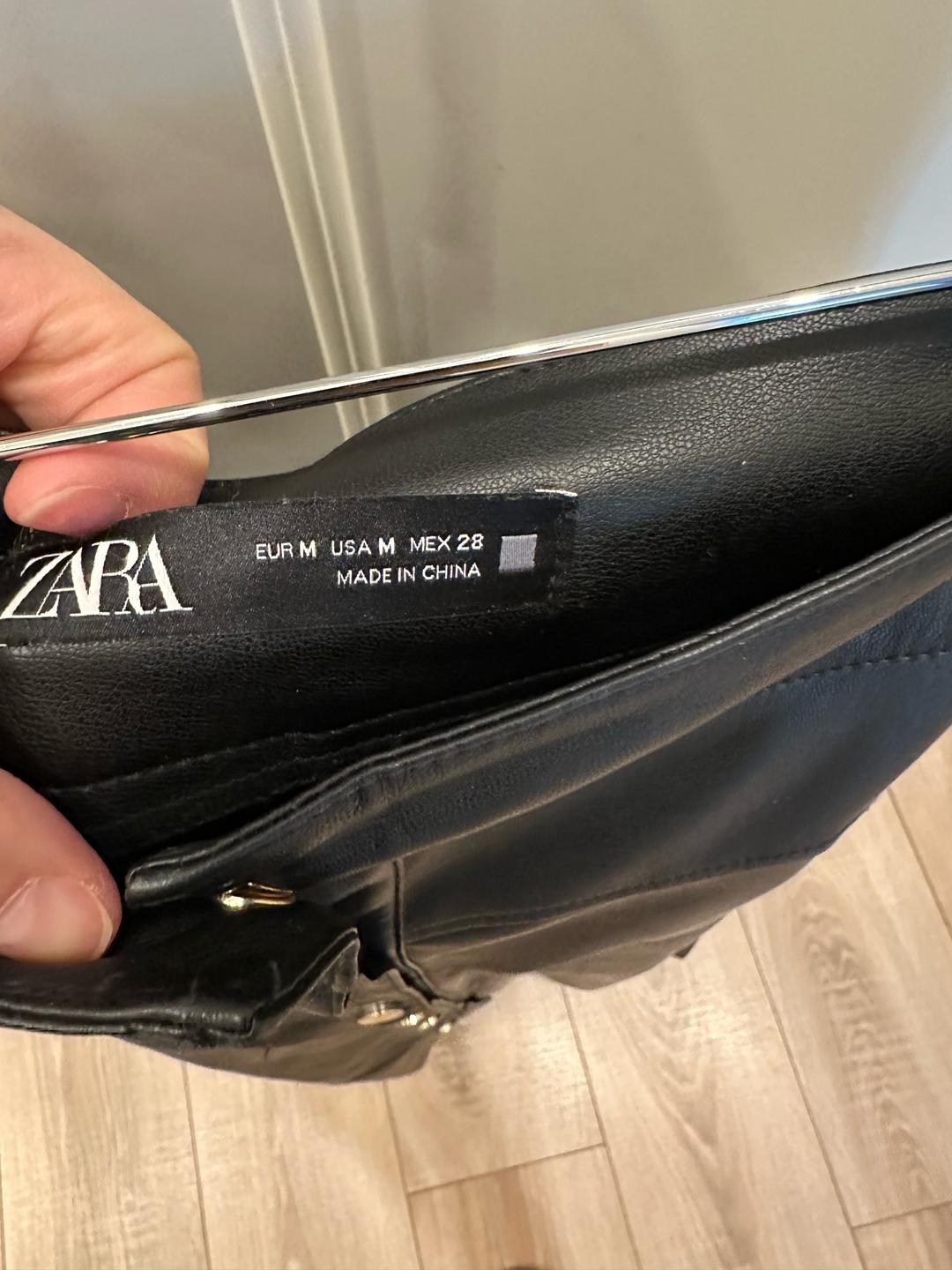 Zara Юбка кожа — фото 2