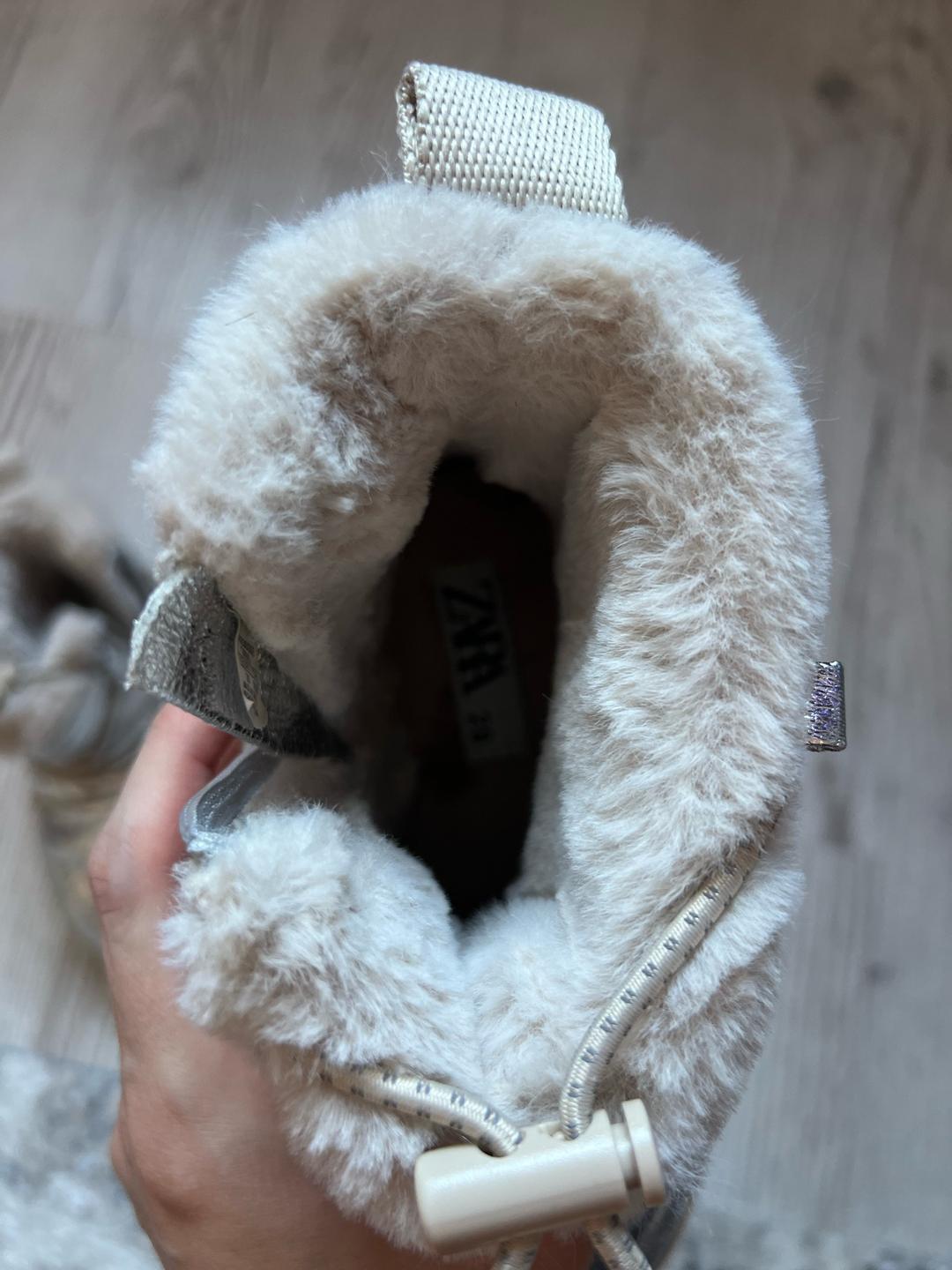 Zara Kids Серебристые дутики-луноходы — фото 2