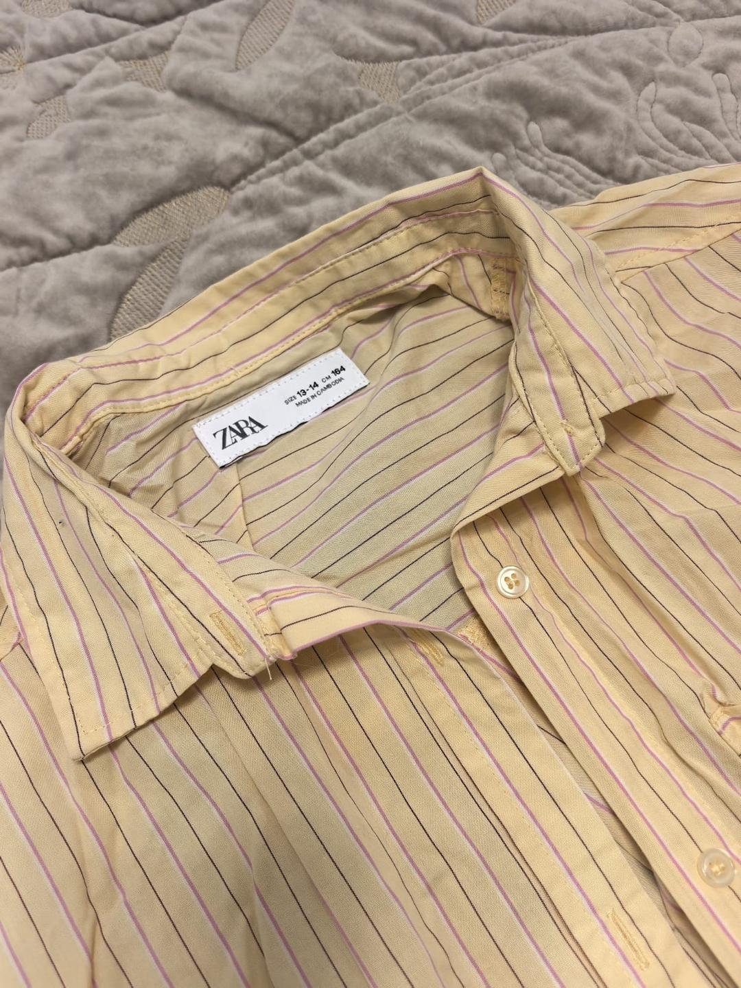 Zara Рубашка ZARA в полоску для подростка — фото 2