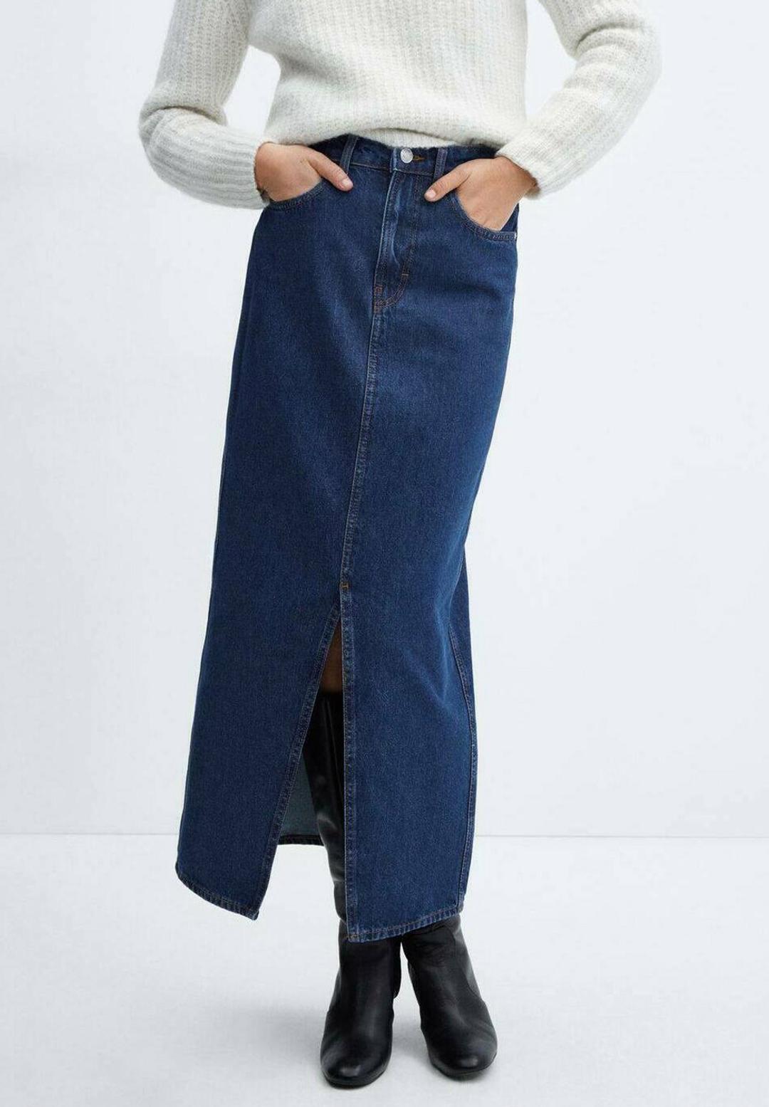 Mango Новая джинсовая юбка Mango (оригинал), XXS, 100% хлопок — фото 2