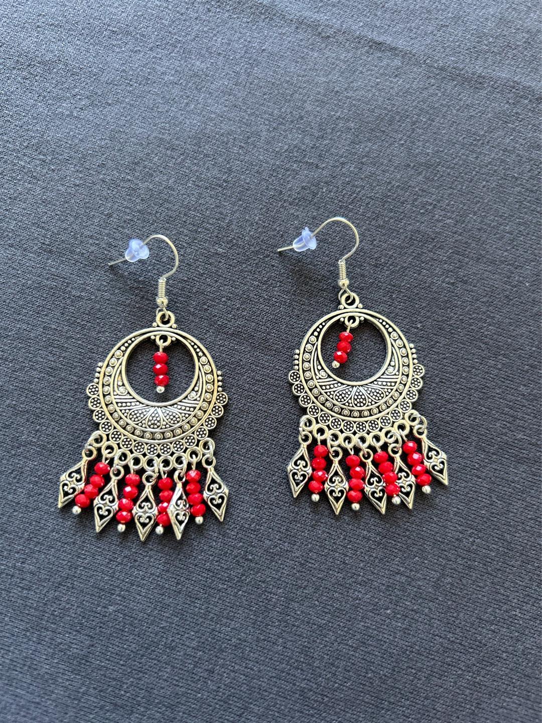 Handmade (ручная работа) Серьги ручной работы в национальном стиле — фото 2