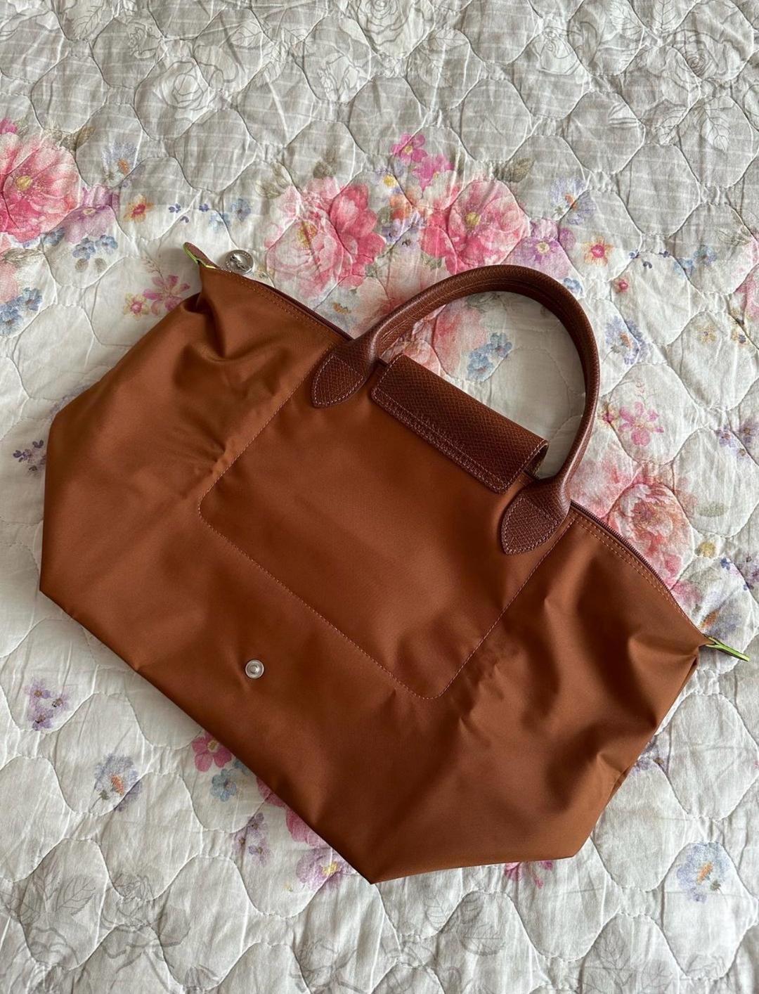 Longchamp Сумка оригинальная Longchamp Le Pliage Handle Bagцвет рыжий (Cognac) — фото 2