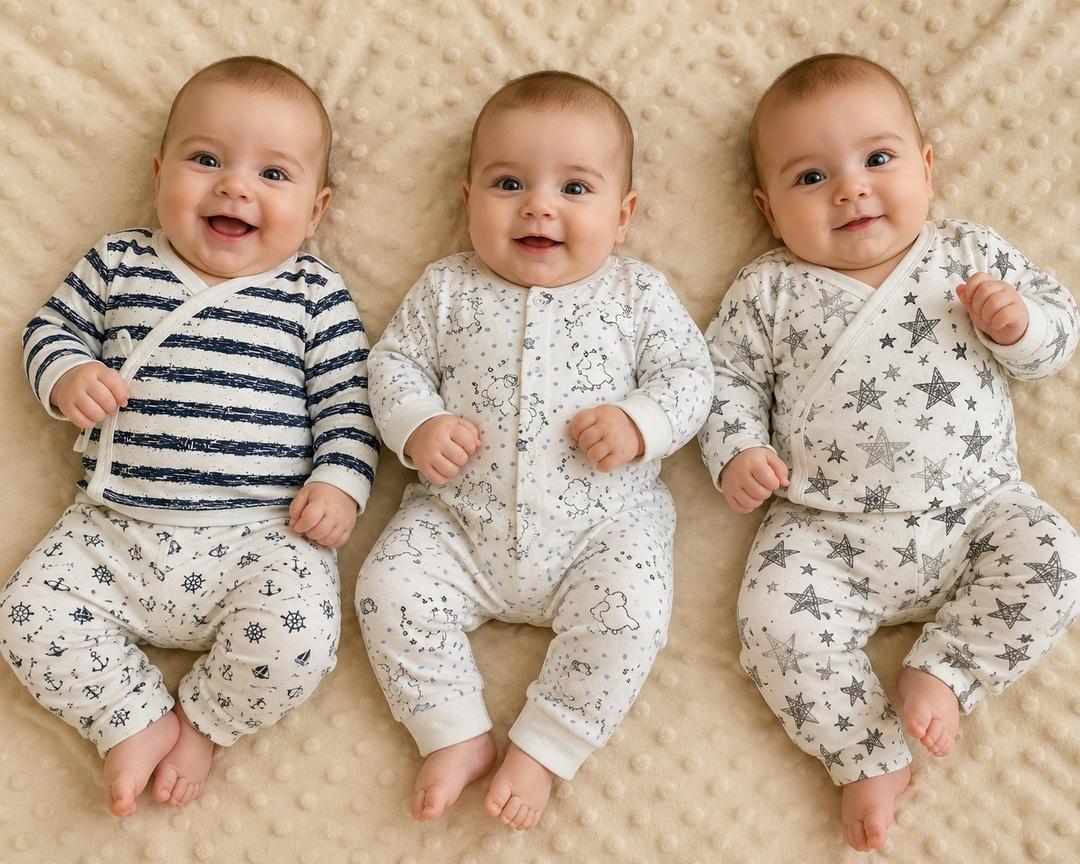 newborn Лот  для новорождённого 0–3 мес — распашонки, пеленка на замочке 50, штаны — фото 2