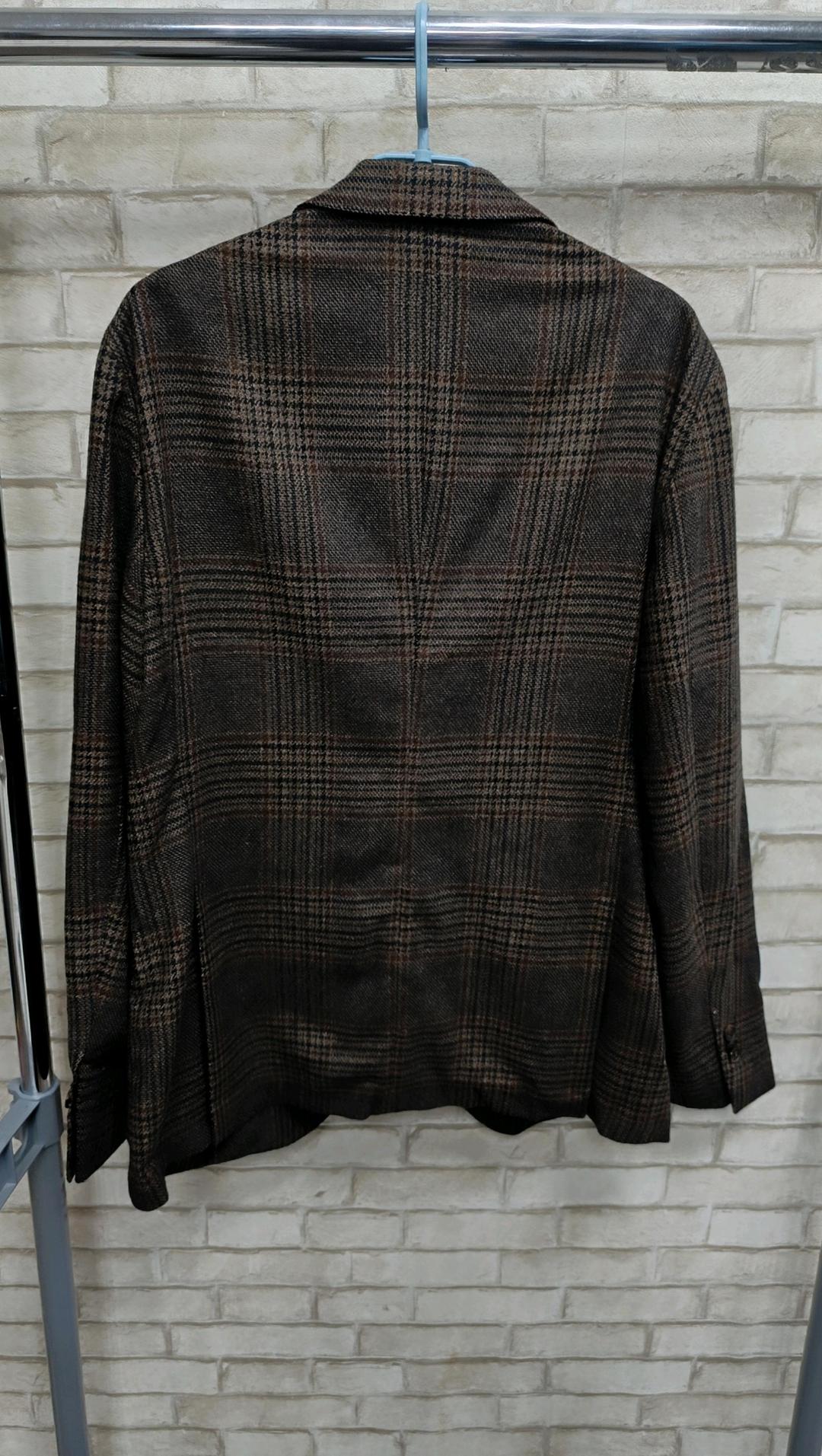 Massimo Dutti Коричневый однобортный мужской пиджак — фото 2