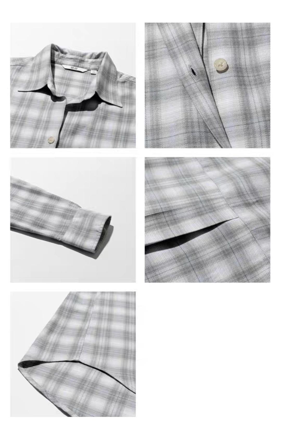 Uniqlo Серая рубашка Uniqlo — фото 2