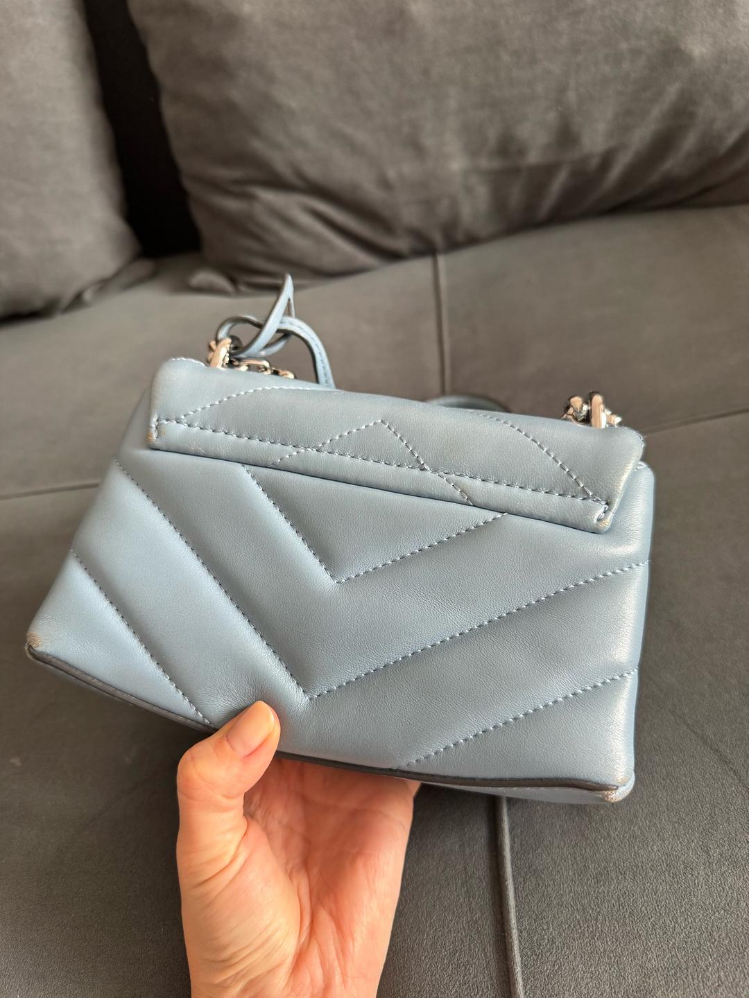Michael Kors Michael Kors оригинал | кожаная сумка с цепочкой | голубая — фото 2