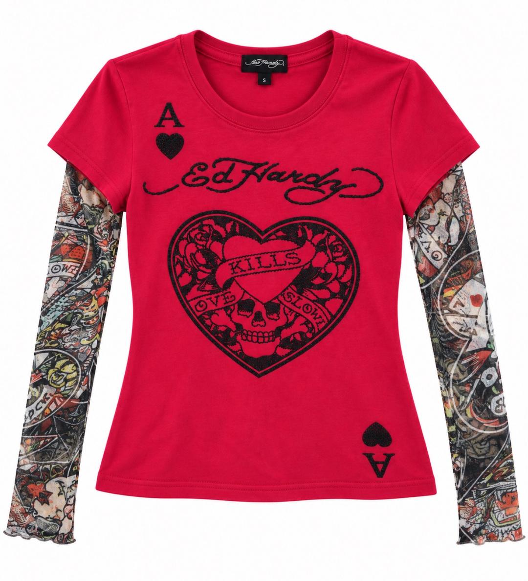 Ed Hardy y2k Лонгслив Ed Hardy — фото 2