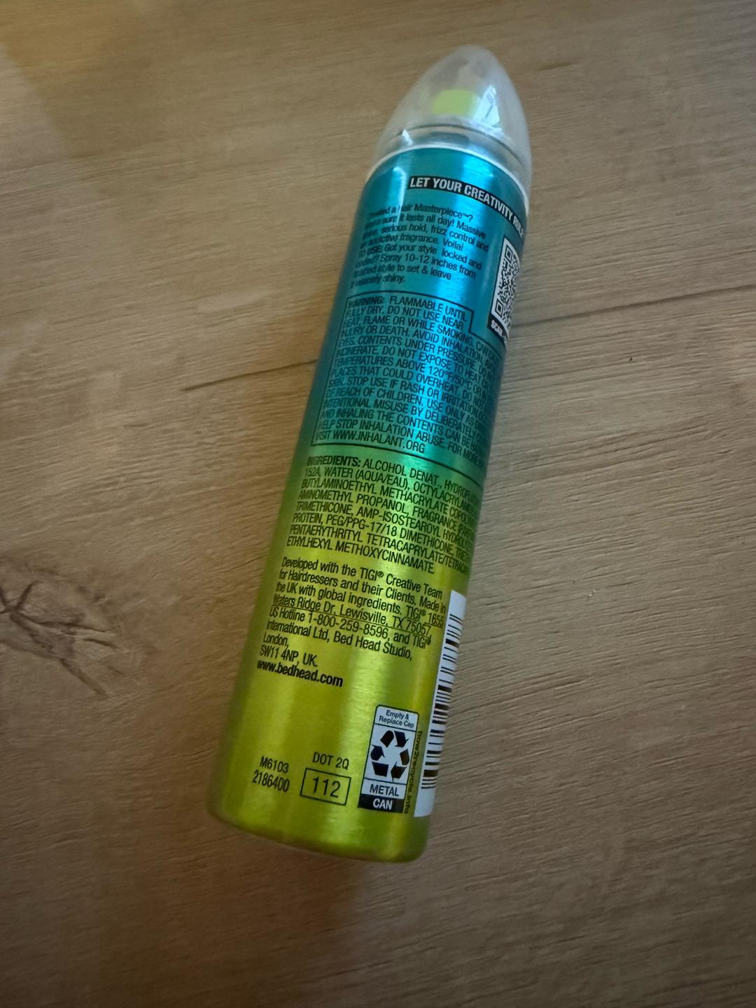 TIGI Bed Head Лак для волос TIGI BED HEAD MASTERPIECE - mini 75ml. Оригинал 100%. — фото 2