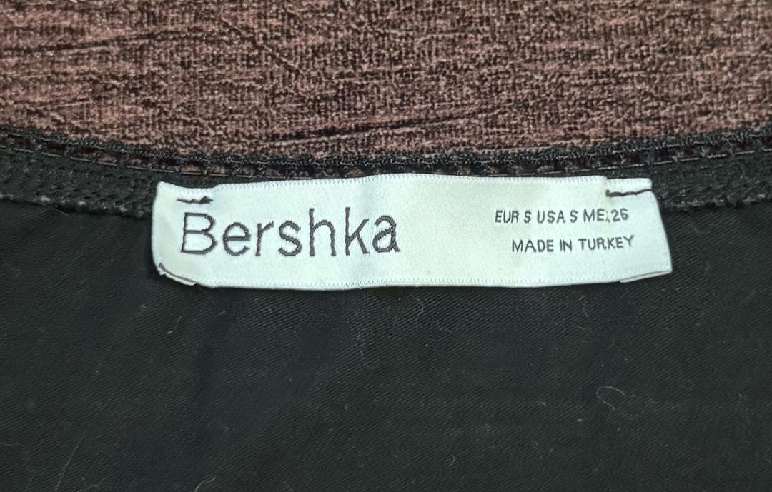 Bershka топ черный с длинным рукавом — фото 2