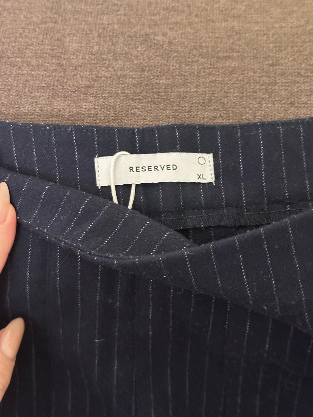 Reserved Темно синяя юбка — фото 2