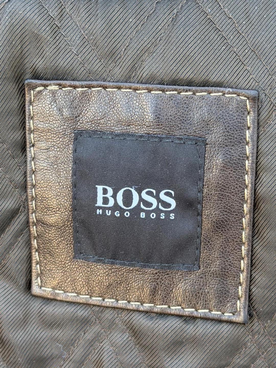 Hugo Boss Кожаная куртка BOSS — фото 2