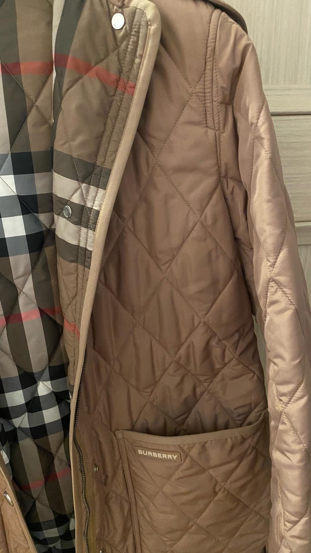 Burberry Удлиненная стеганная куртка Burberry — фото 2