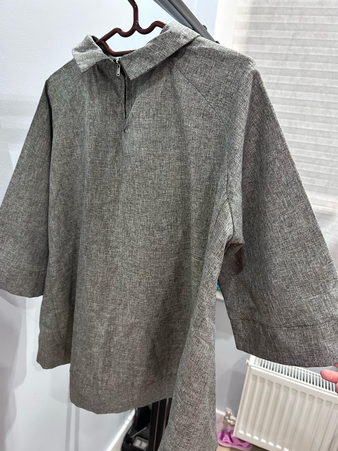 style fashion design Блузка оверсайз на молнии — фото 2