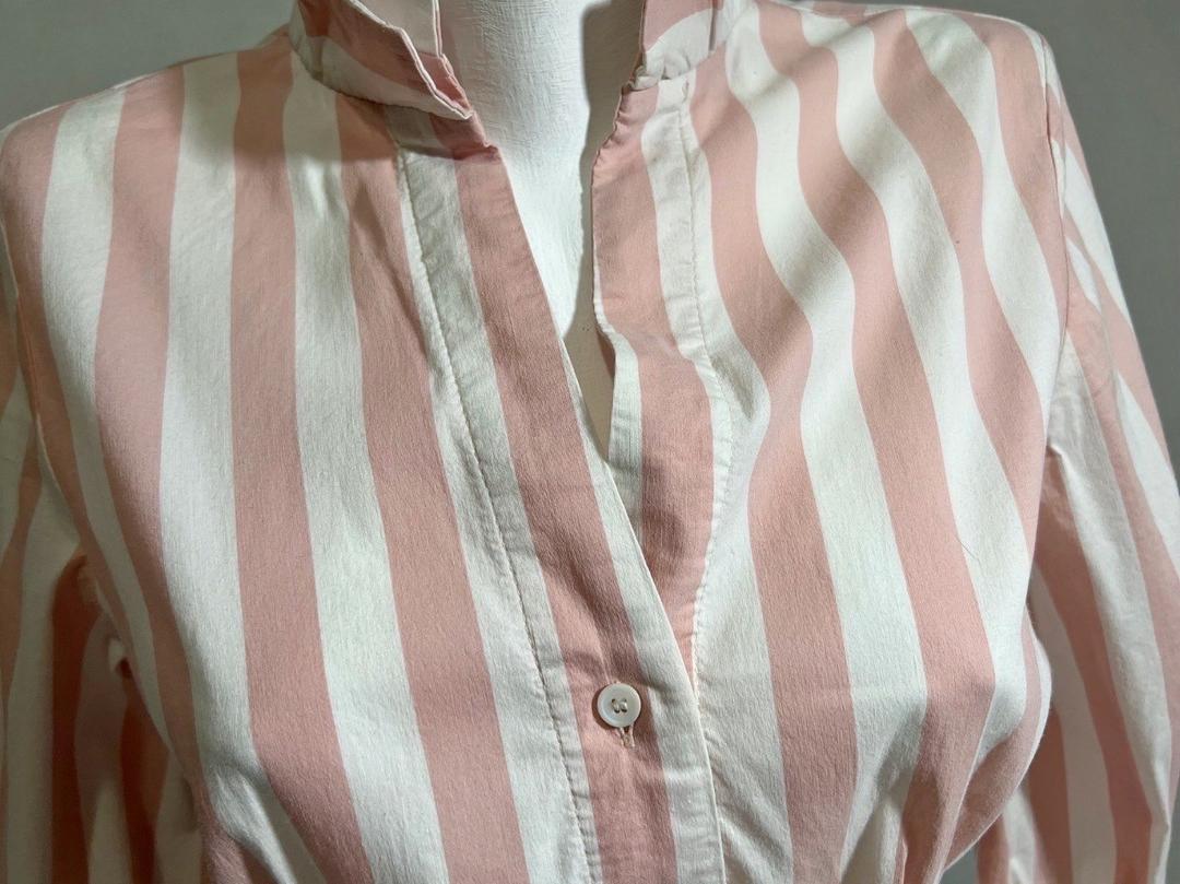 Zara Винтажная блузка Zara 46 или между 44 и 46 (бюст 91 см) топ рубашка рукав 3/4 — фото 2