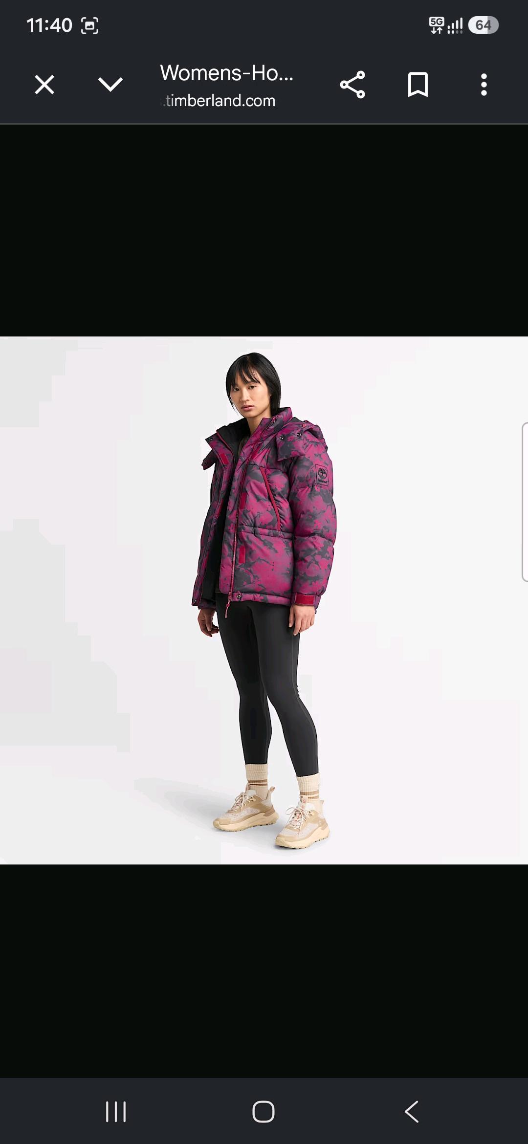 Timberland Куртка Timberland розовый — фото 2