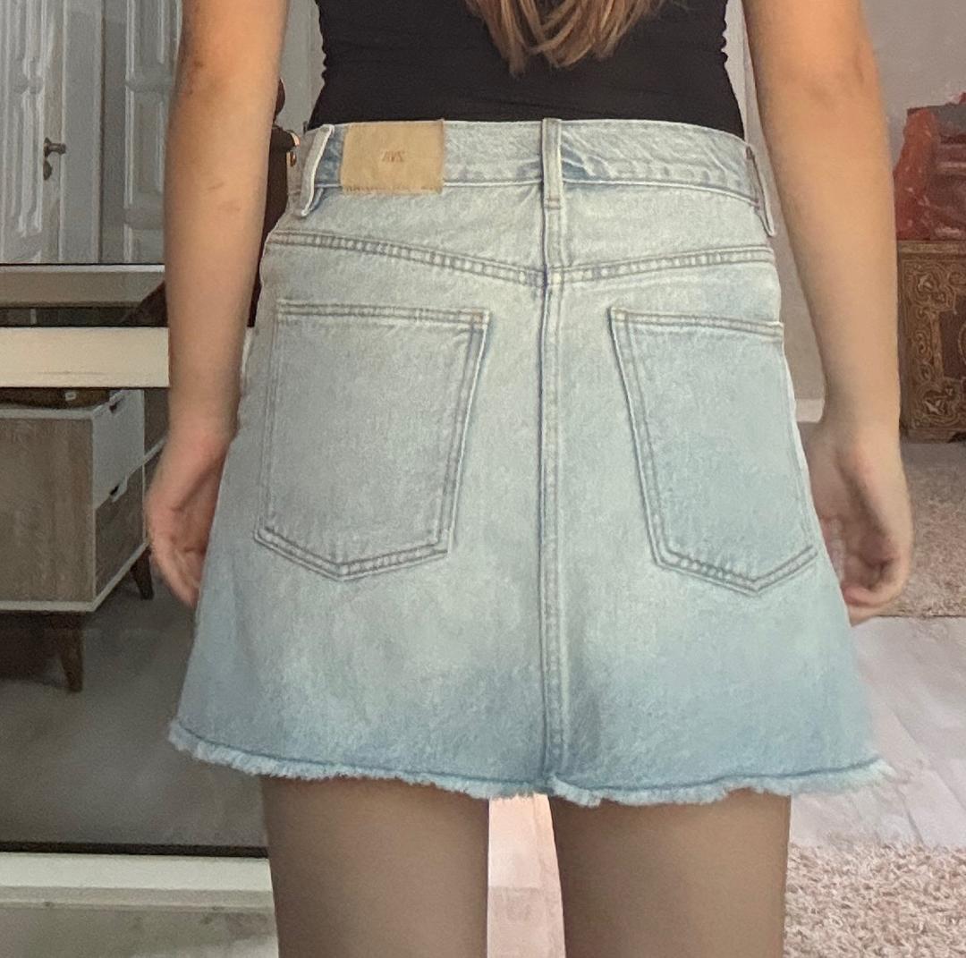 Zara голубая юбка ZARA — фото 2