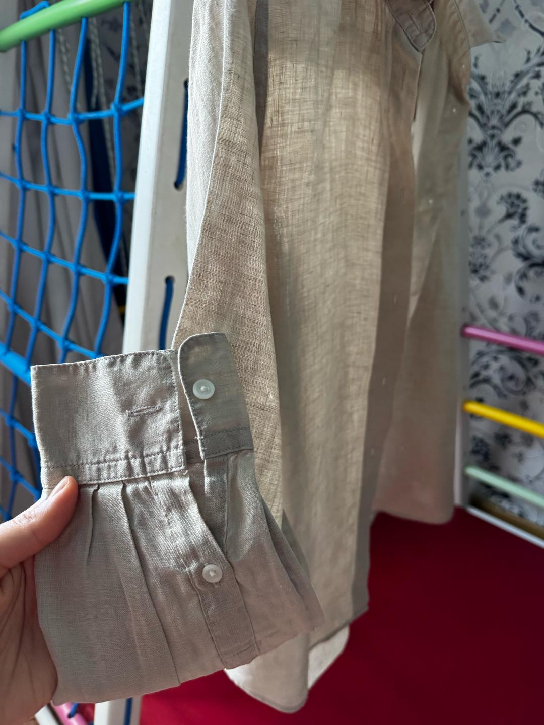 Uniqlo Рубашка лен Uniqlo — фото 2