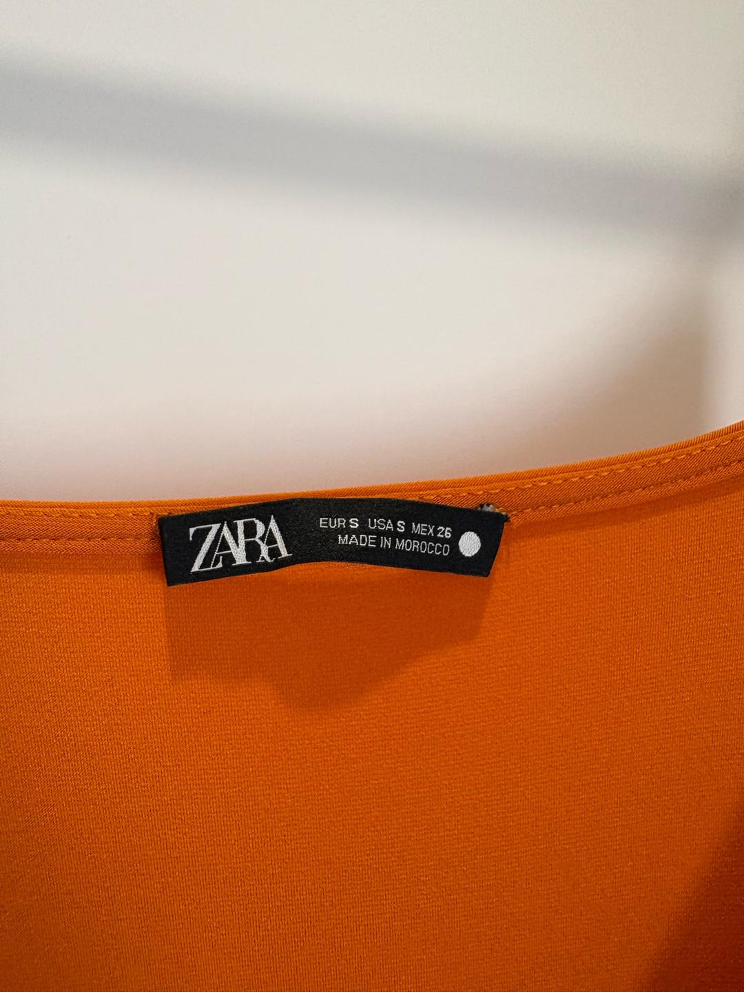 Zara Оранжевое платье Zara — фото 2