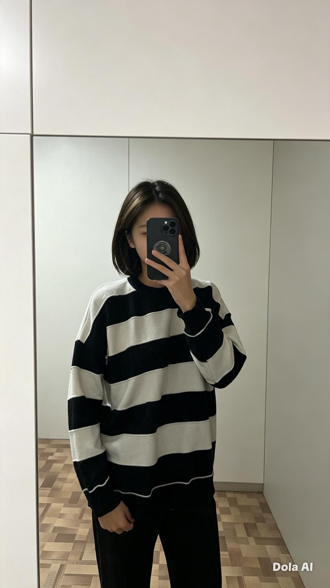 Zara Свитер в полоску — фото 2