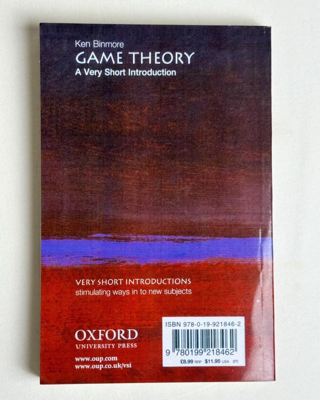 Ken Binmore Game Theory: A Very Short Introduction — фото 2