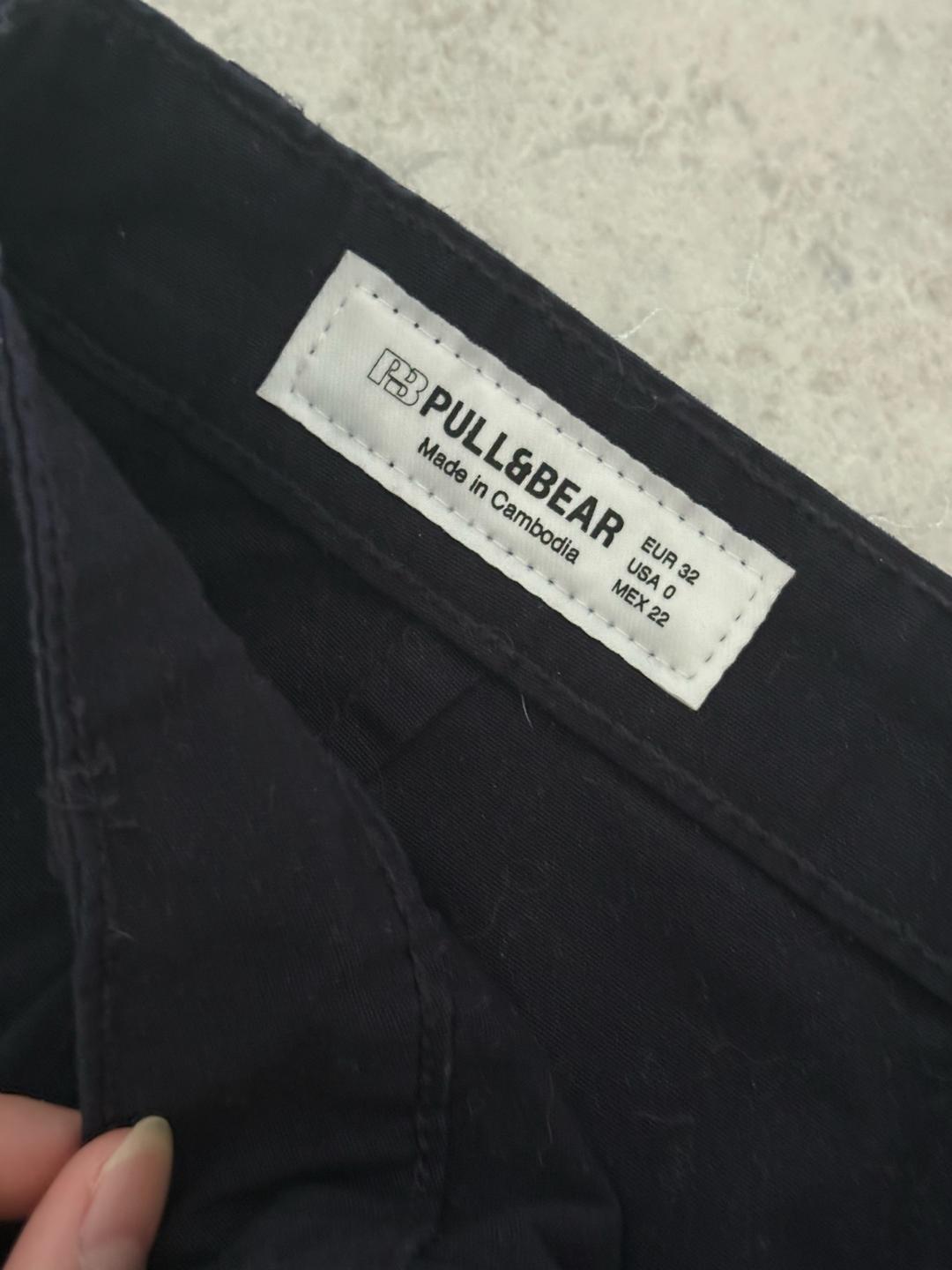 Pull & Bear синие брюки Pull&Bear — фото 2