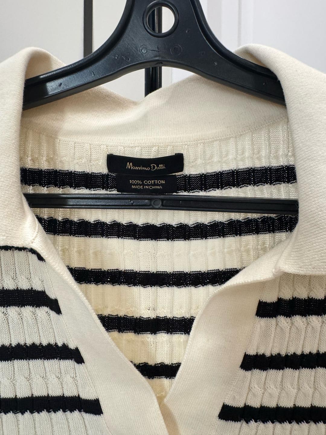 Massimo Dutti Трикотажное поло Massimo Dutti в полоску — фото 2