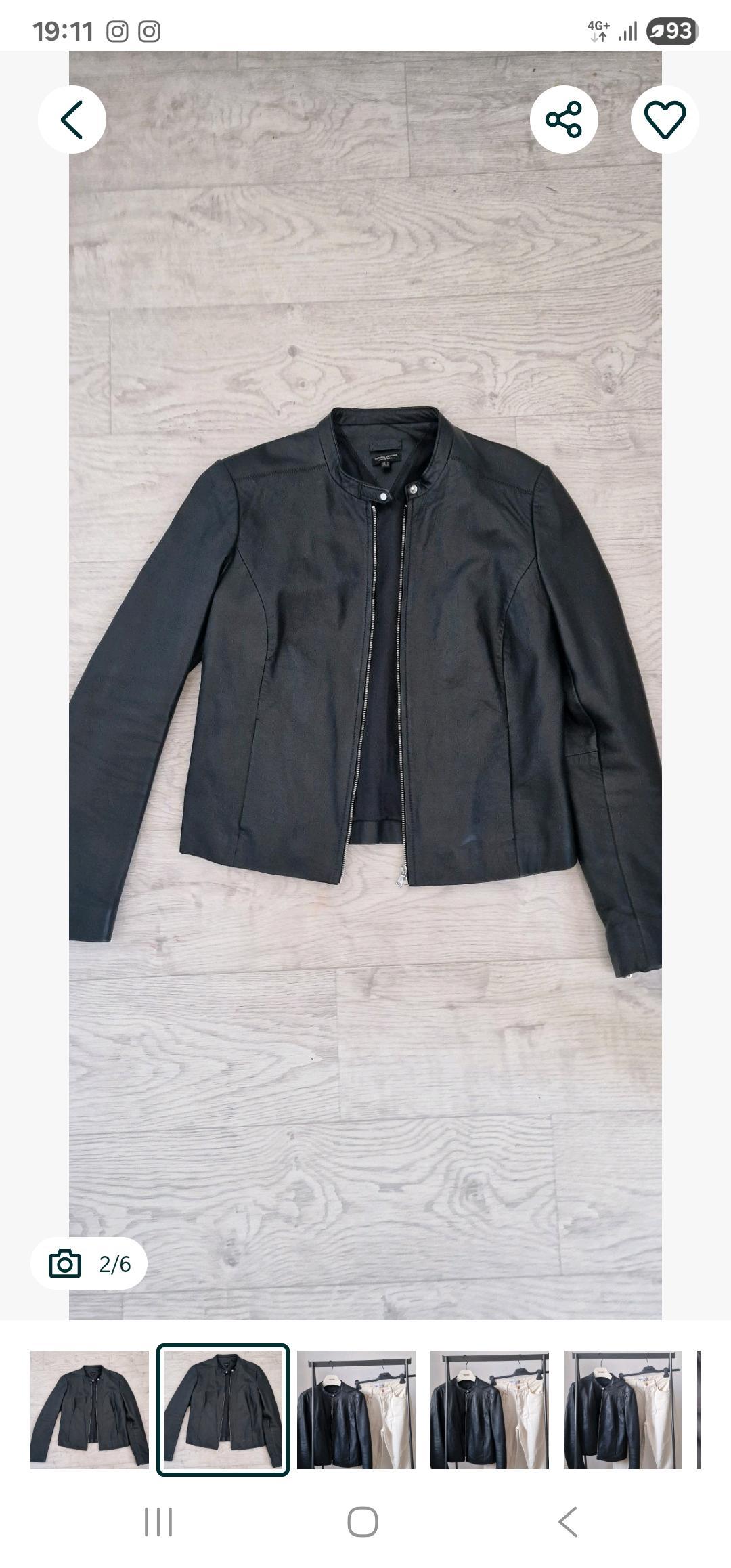 Massimo Dutti Кожаная куртка massimo dutti — фото 2