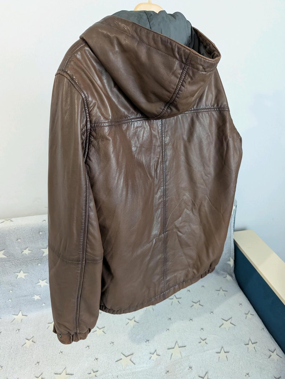 Massimo Dutti Кожаная куртка осень-весна — фото 2