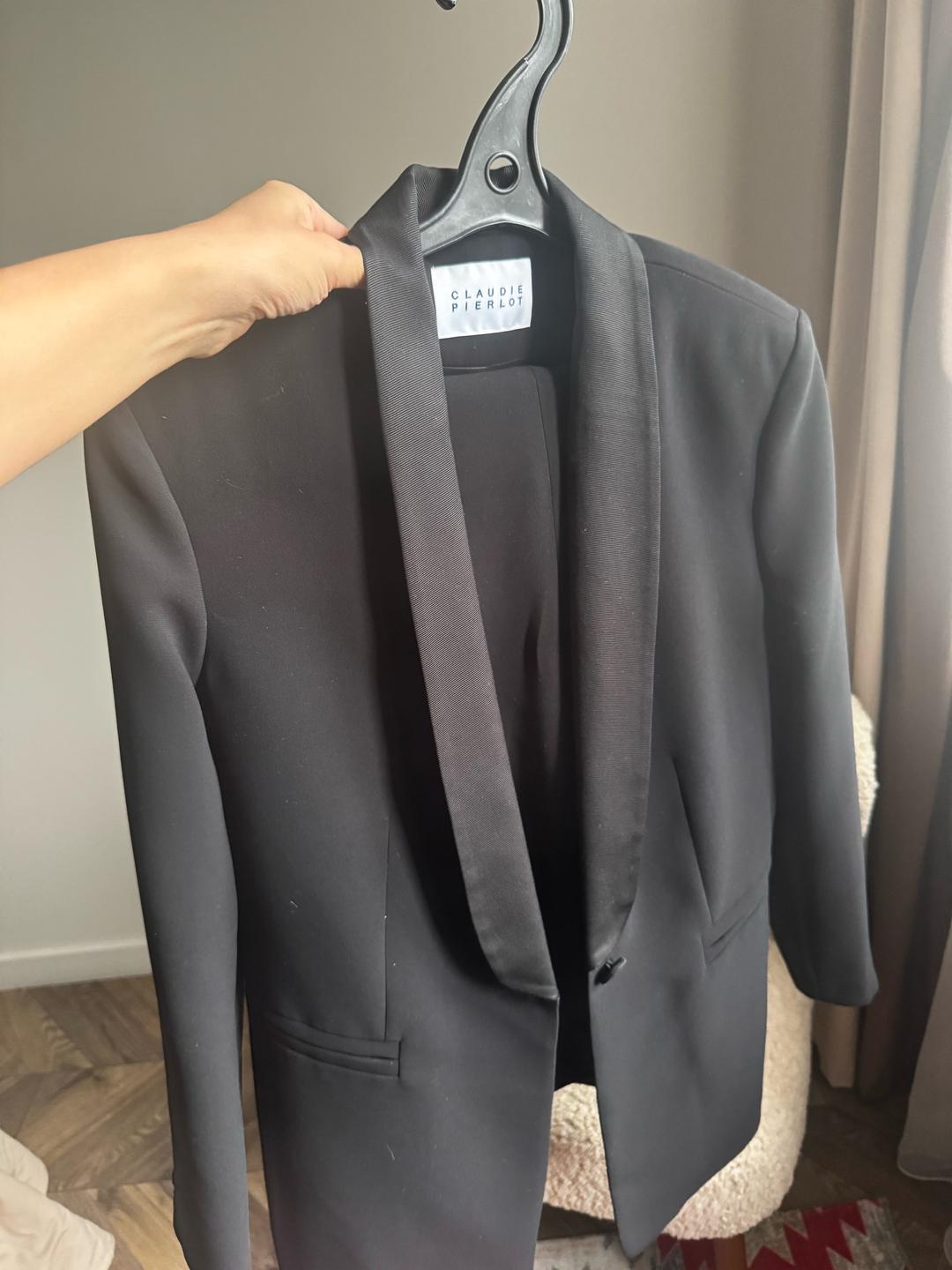 Claudie Pierlot Элегантный черный брючный костюм Claudie Pierlot Paris. — фото 2