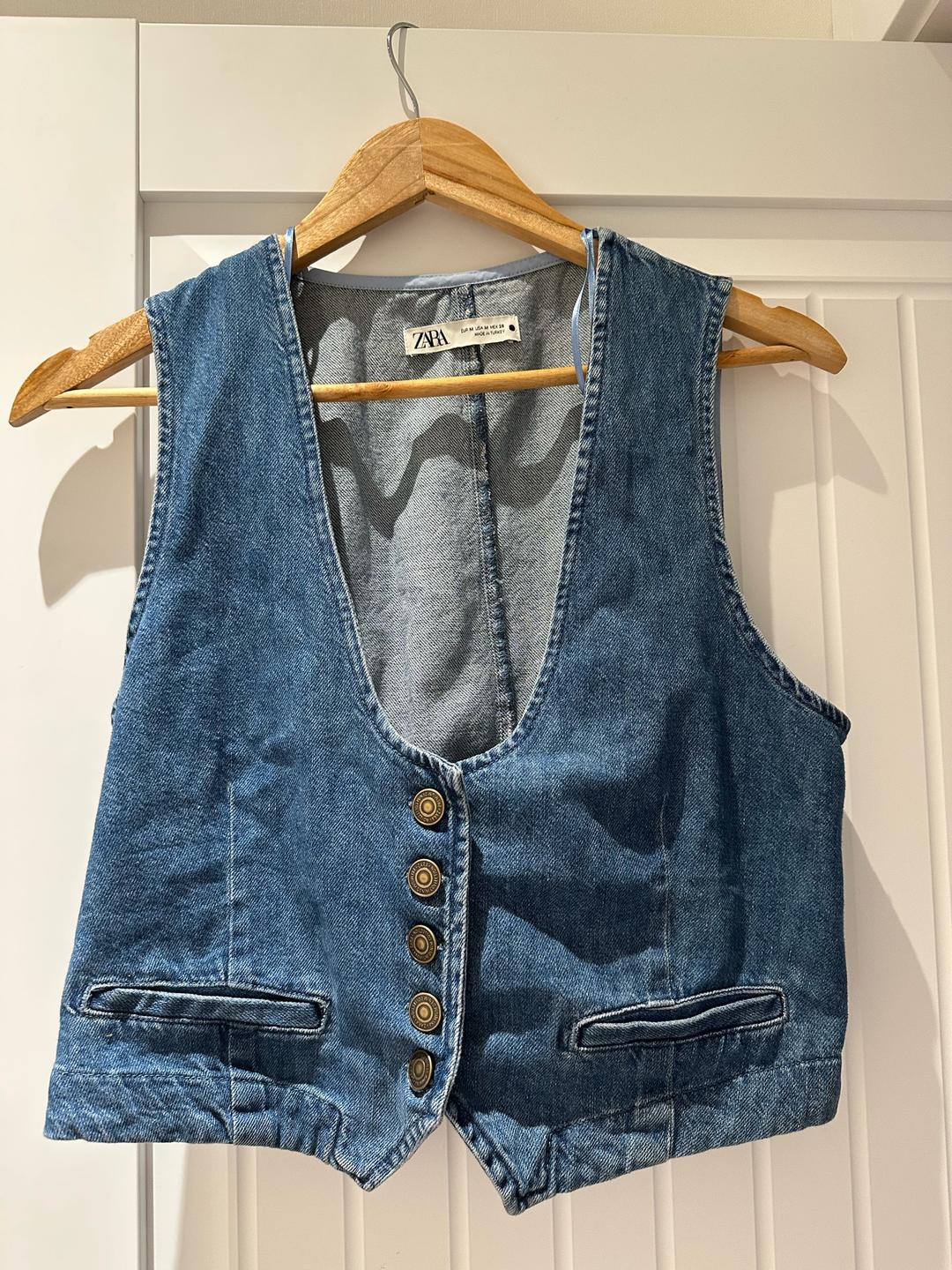 Zara Джинсовая жилетка ZARA — фото 2