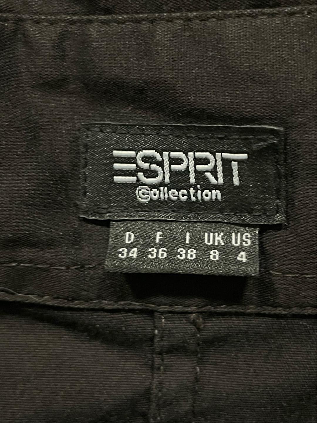 Esprit Рубашка Esprit темно коричневая приталенная — фото 2