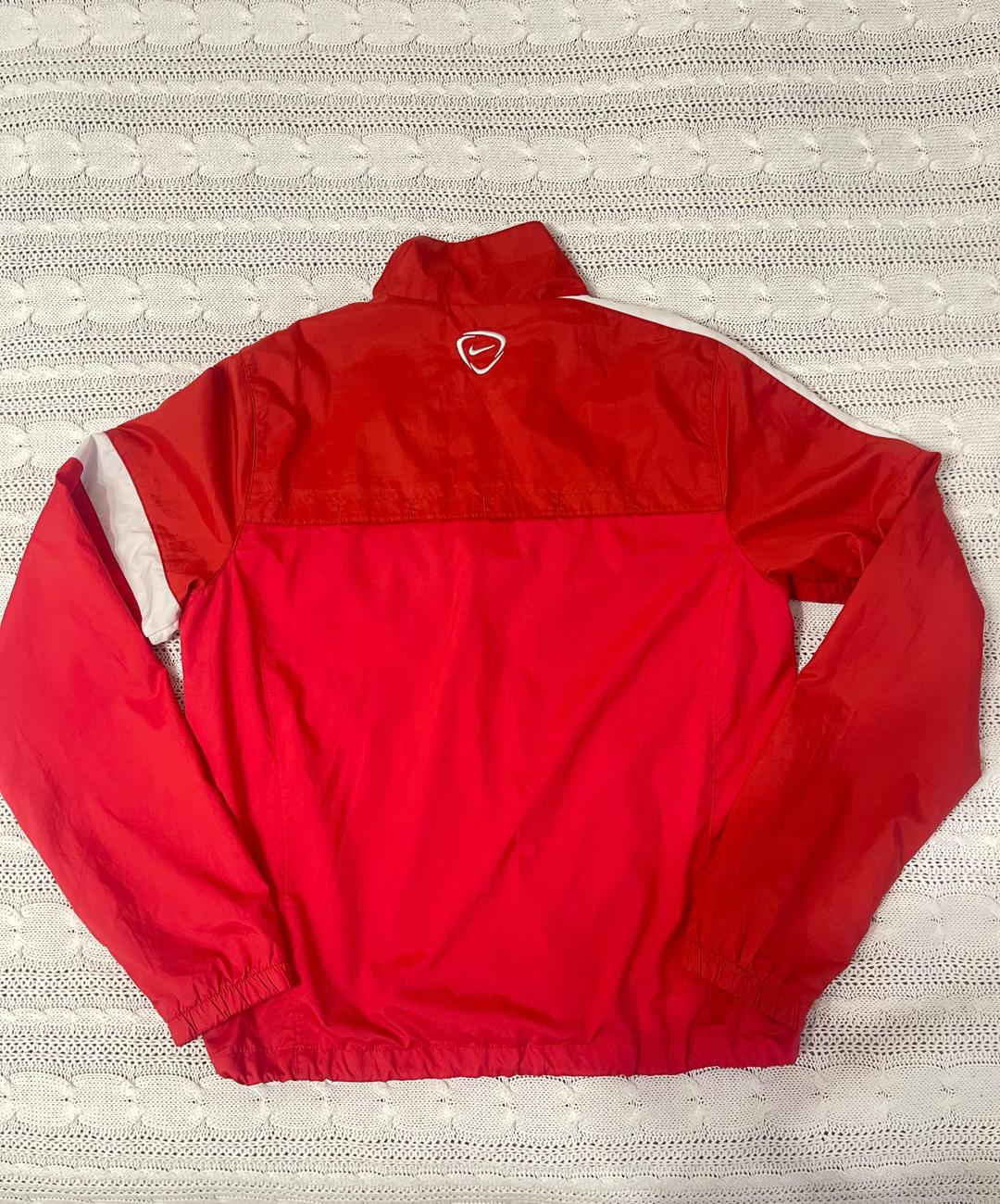 Nike Оригинальная спортивная олимпийка Nike в ярком красном цвете — фото 2