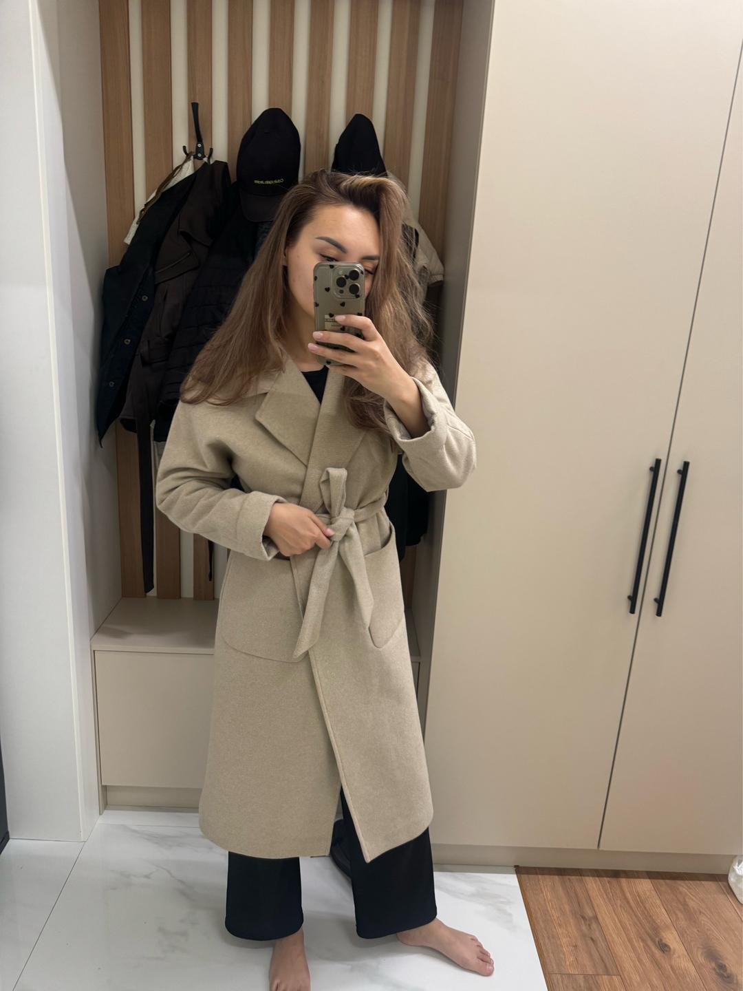 bezzare Пальто с поясом — фото 2