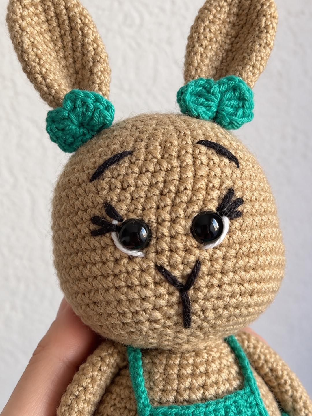Вязаная игрушка заяц handmade амигуруми — фото 2