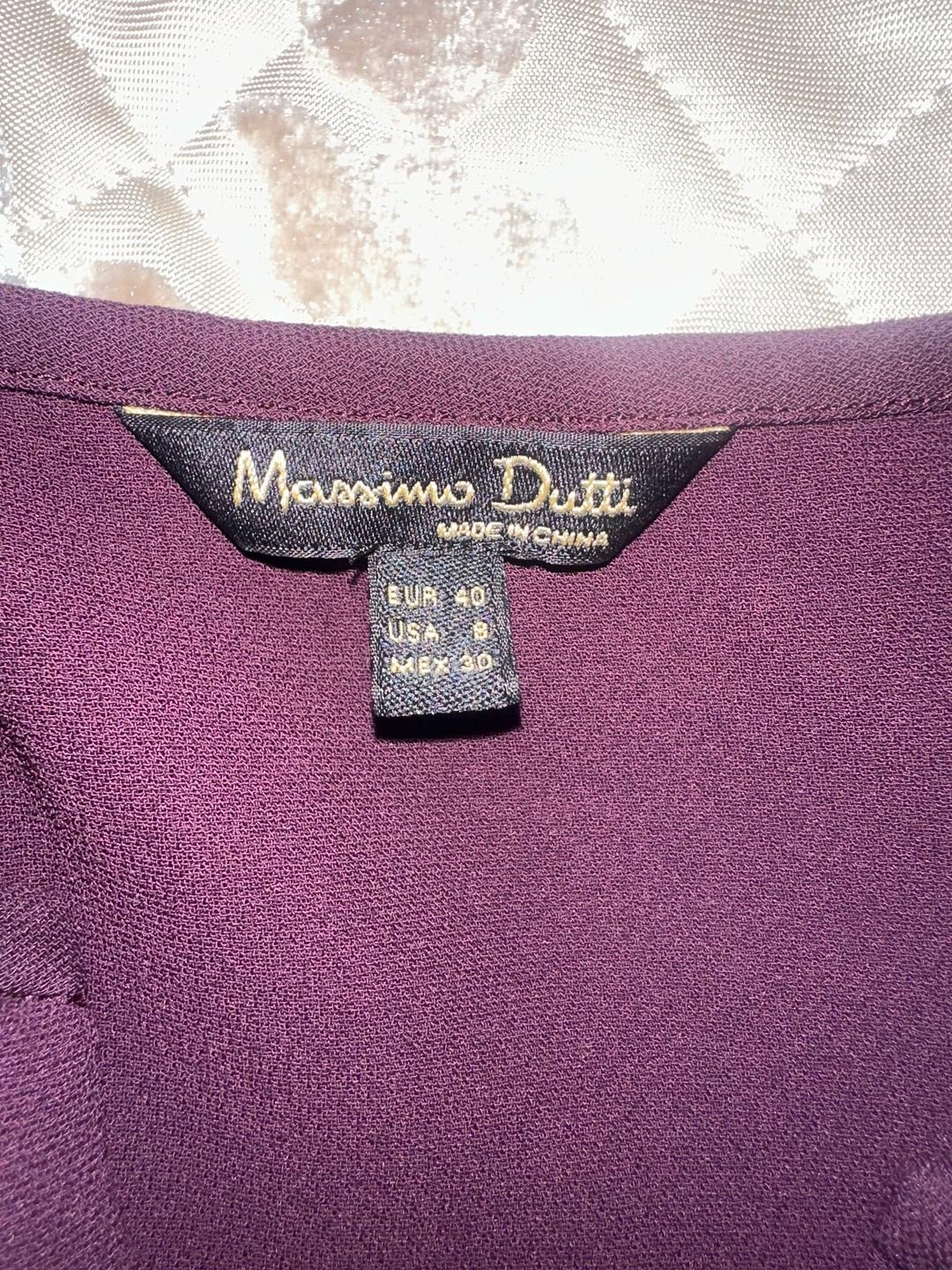 Massimo Dutti Платье бордовое 42- 44р. Оригинал — фото 2