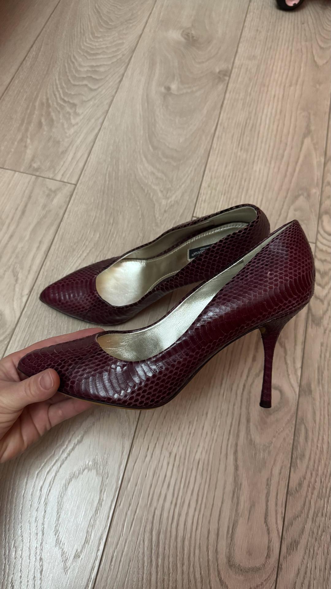 Dolce & Gabbana Туфли Dolce, новые. Кожа питона — фото 2