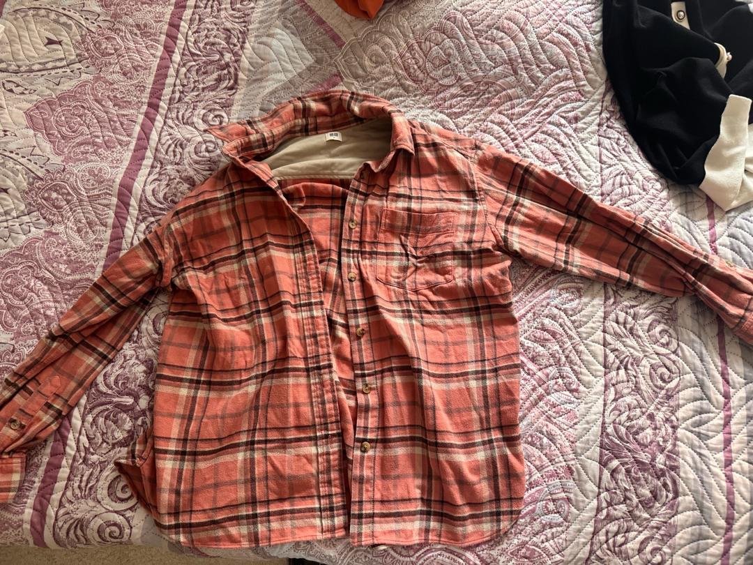 Uniqlo Uniqlo рубашка в клетку и водолазка. — фото 2