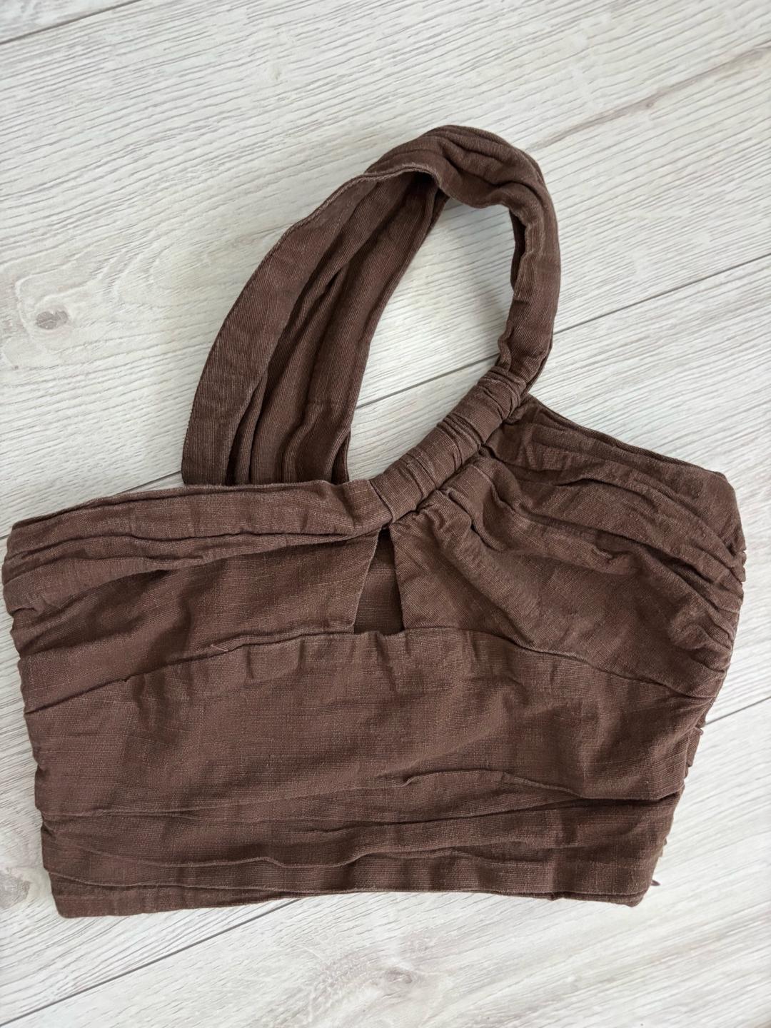 Zara Топ Zara бюстье лен xs s — фото 2