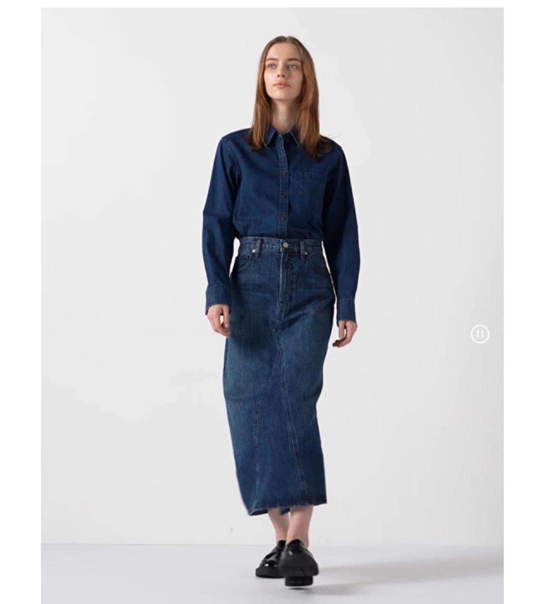 Uniqlo Джинсовая юбка UNIQLO — фото 2