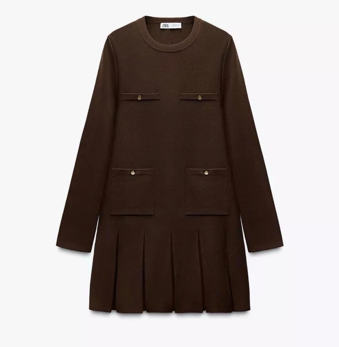 Zara Платье ZARA трикотажное мини — фото 2