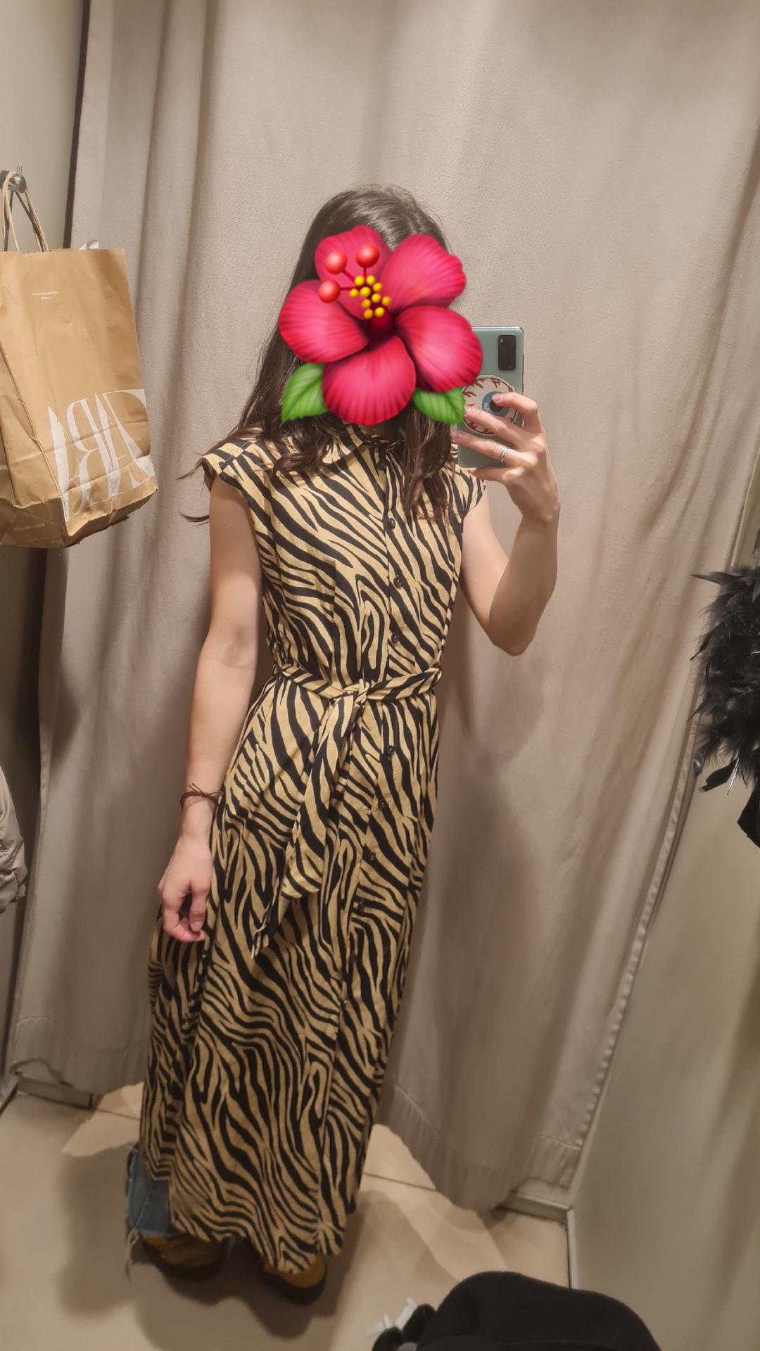 Mango Платье-рубашка mango с анималистичным принтом — фото 2