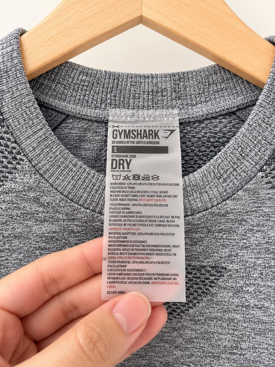Gymshark Спортивный бесшовный кроп-топ Gymshark Vital Seamless🩶⚡️ — фото 2