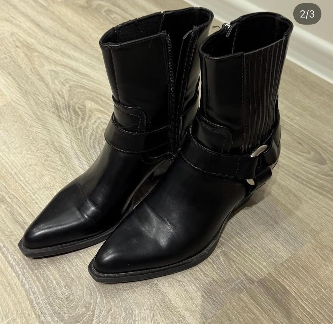 Zara Казаки из эко кожи Zara — фото 2
