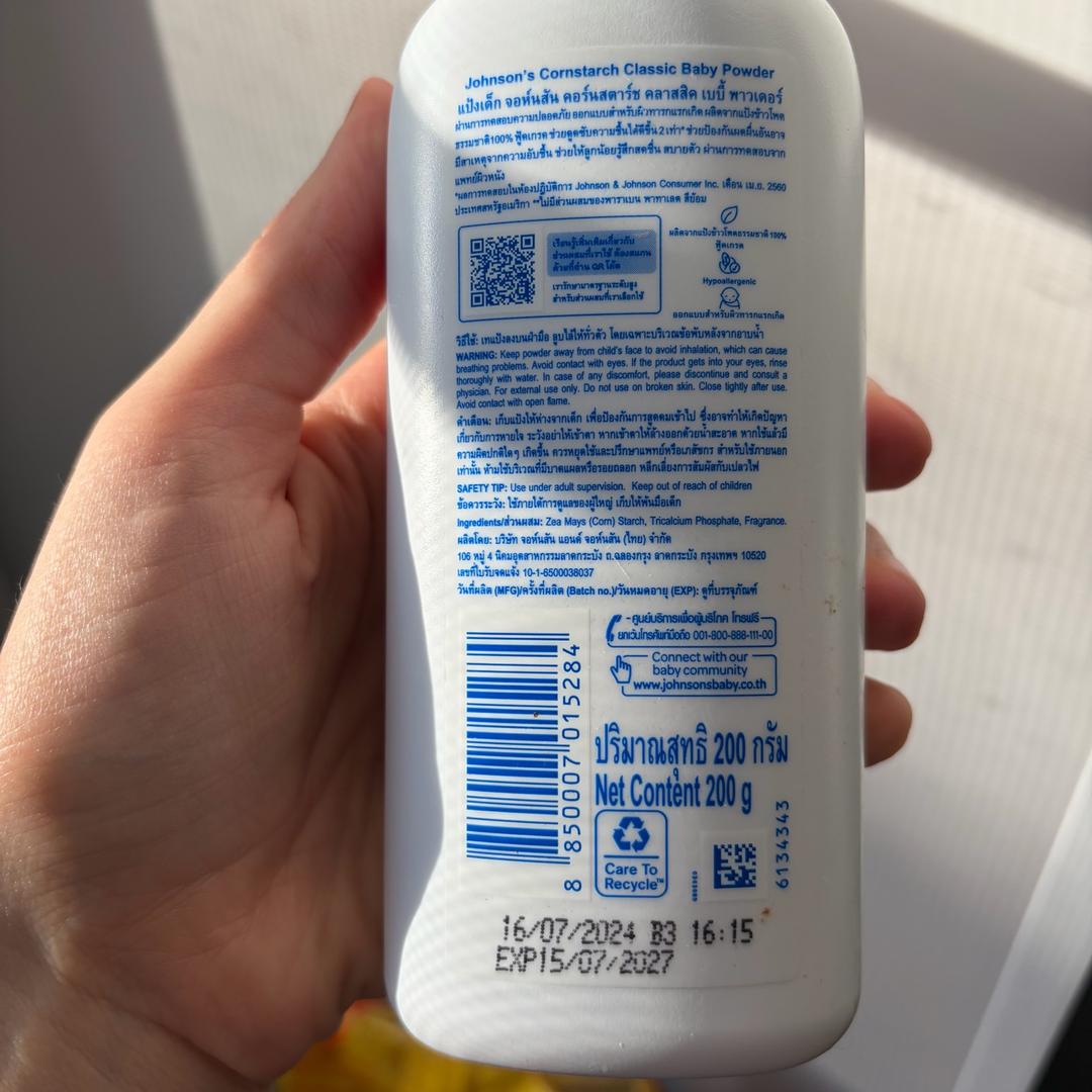 Johnson’s Детская присыпка без талька на кукурузном крахмале Johnson's baby — фото 2