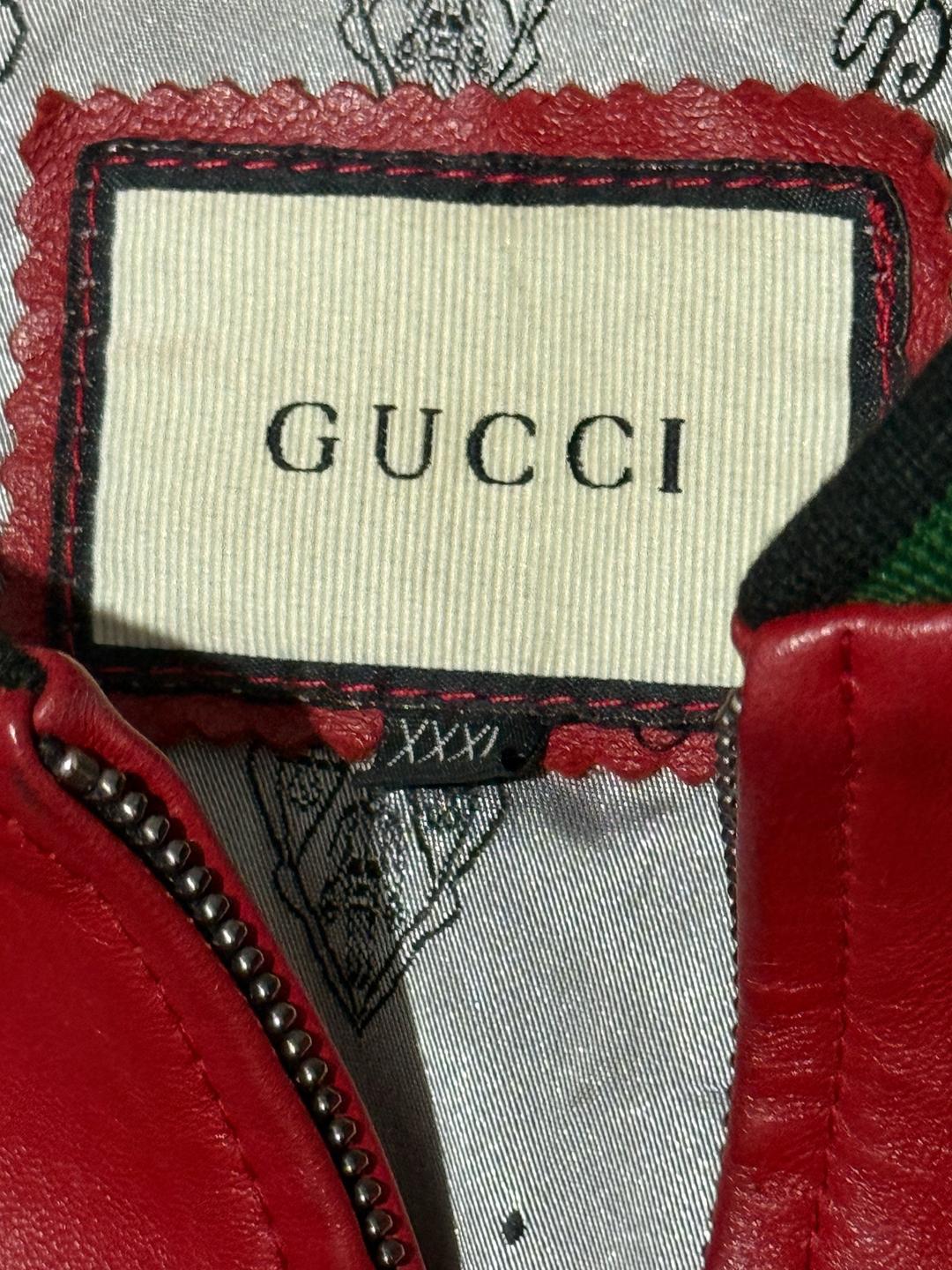 Gucci Кожаный бомбер Gucci — фото 2