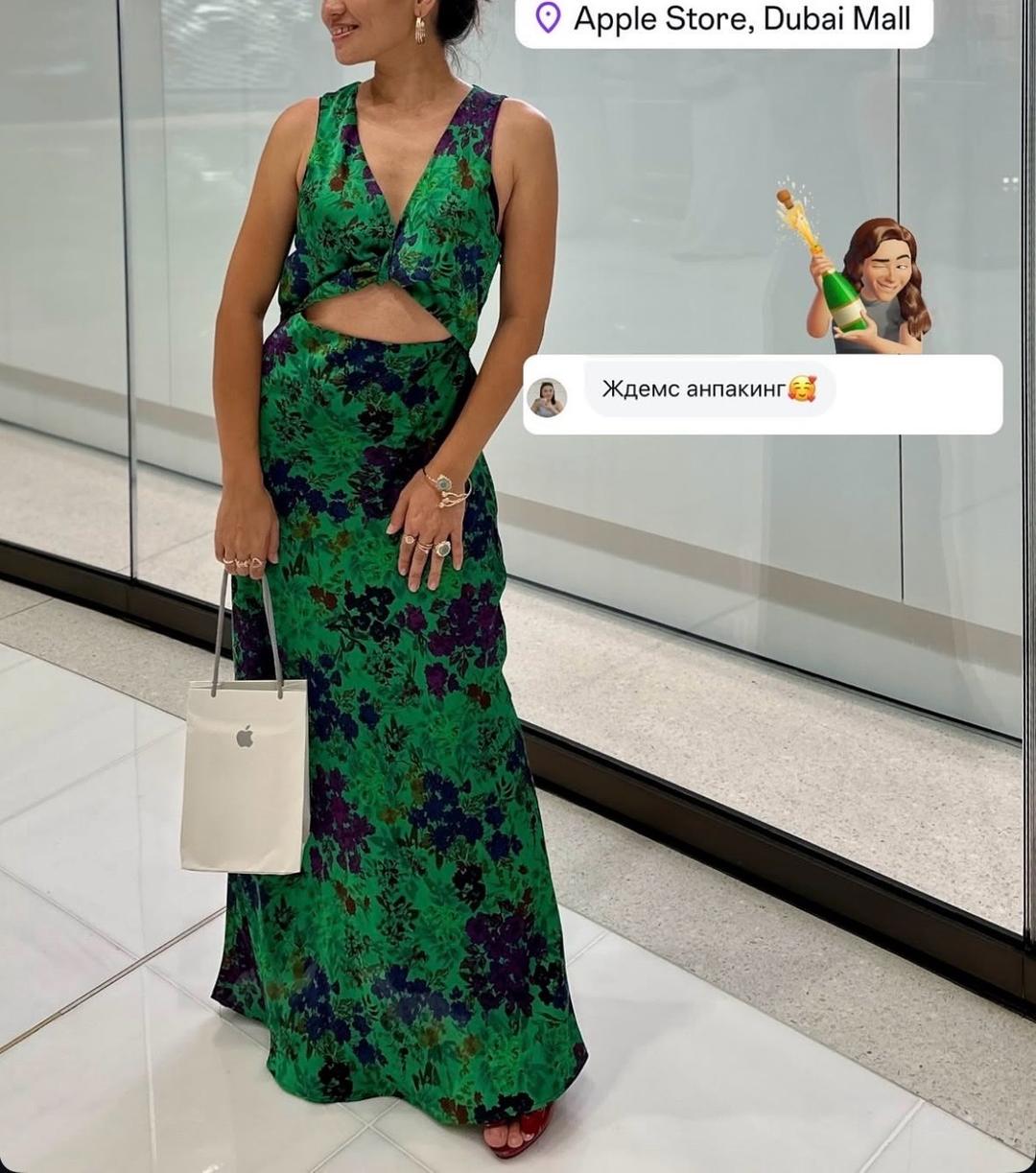 Zara Платье zara зеленое — фото 2